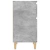 vidaXL Comodini 2 pz Grigio Cemento 40x35x70 cm