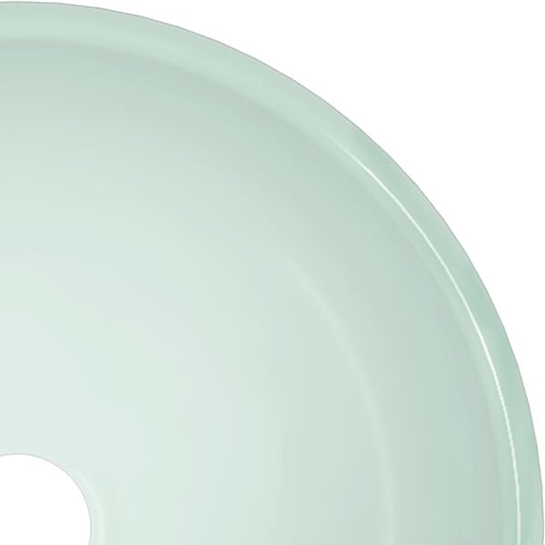 vidaXL Lavandino in Vetro Temperato 30x12 cm Bianco