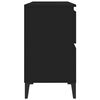 vidaXL Mobile Lavabo Nero 80x33x60 cm in Legno Multistrato