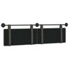 vidaXL Testata appesa Nero 190 x 55 x 5 cm PU Antico