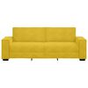 vidaXL Divano a 3 Posti Giallo 220x78x84 cm in Velluto