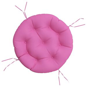 vidaXL Cuscino Rotondo Rosa &Oslash; 60x11 cm in Tessuto Oxford