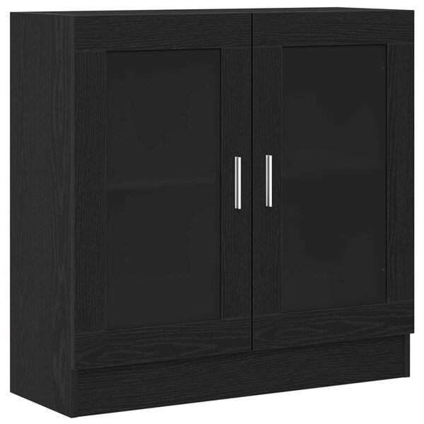 vidaXL Armadio per Libri Rovere Nero 82,5 x 30,5 x 80 cm