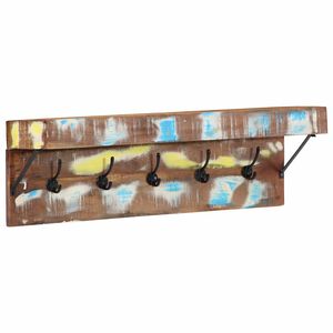 vidaXL Appendiabiti Multicolore Legno massello di recupero