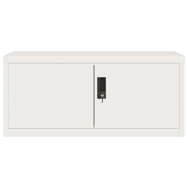vidaXL Armadio Classificatore Bianco 90x40x40 cm in Acciaio