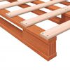 vidaXL Letto Pallet Marrone Cera 140x200 cm in Legno Massello di Pino