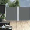vidaXL Tenda da Sole Due Lati Retrattile per Patio 170x600cm Antracite
