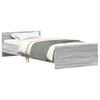 vidaXL Struttura letto con testata Sonoma grigio 80 x 200 cm