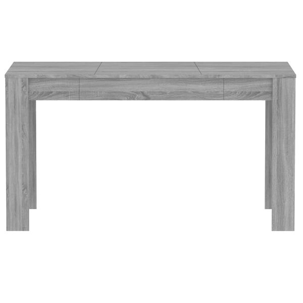 vidaXL Tavolo da Pranzo Grigio Sonoma 140x74,5x76 cm Legno Multistrato