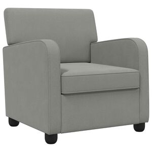 vidaXL Poltrona Grigio Scuro Velluto