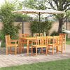 vidaXL Set da Pranzo per Giardino 7 pcs Marrone