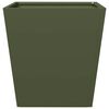 vidaXL Fioriere da Giardino 2 pz Verde Oliva 40x40x40 cm in Acciaio