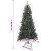 vidaXL Albero di Natale artificiale con 300 LED Verde 240 cm