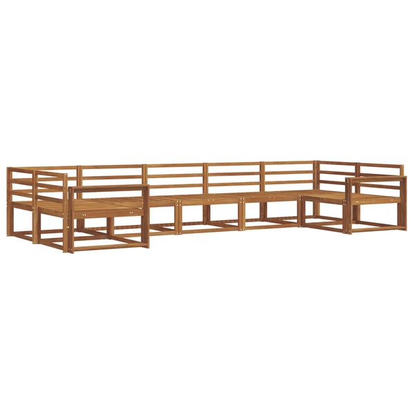 vidaXL Set di divani da esterno 7 pcs Naturale