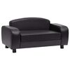 vidaXL Divano per Cani Nero 80x50x40 cm in Similpelle