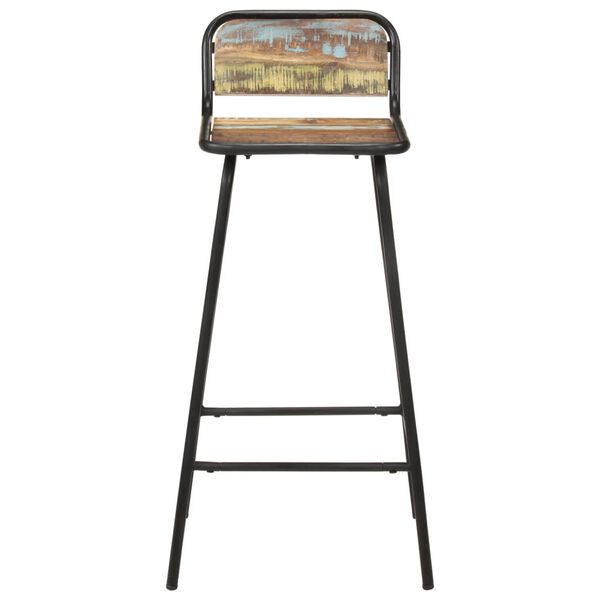 vidaXL Sgabelli da Bar 4 pz Legno Massello di Recupero