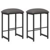 vidaXL Sgabello da bar 2 pz Grigio Chiaro 40 x 32 x 74 cm