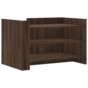 vidaXL Tavolino da Salotto Rovere Marrone 80x50x50cm Legno Multistrato