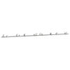 vidaXL Kit Binari Porta Scorrevole 366 cm Acciaio Inossidabile Argento