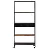 vidaXL Libreria 80x35x180 cm in Legno di Mango Grezzo e Ferro