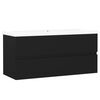 vidaXL Mobile con Lavabo Integrato Nero in Legno Multistrato
