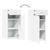 vidaXL Credenza Bianca 40x42,5x93 cm in Legno Multistrato