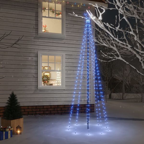vidaXL Albero di Natale con Puntale Blu 310 LED 300 cm