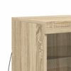 vidaXL Credenza con Luci LED Rovere Sonoma 41x37x67 cm