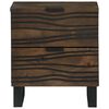 vidaXL Armadio da Notte Noce 40 x 33 x 46 cm Legno massello di acacia
