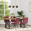 vidaXL Sedie da Pranzo 4 pz Rosso Vino in Tessuto