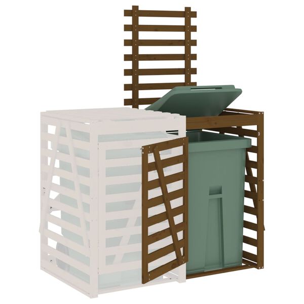 vidaXL Estensione Copribidone Ambra in Legno Massello di Pino