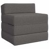 vidaXL Divano Letto Pieghevole Grigio Chiaro 70 x 60 x 63 cm Tessuto