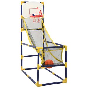 vidaXL Set Gioco di Basket Arcade con Palla e Pompa 45x86x127 cm