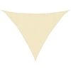 vidaXL Vela Parasole 160 g/m&sup2; Crema 3,5x3,5x4,9 m in HDPE