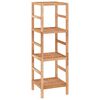 vidaXL Scaffale da Bagno 35,5x35,5x112,5 cm in Legno Massello di Noce