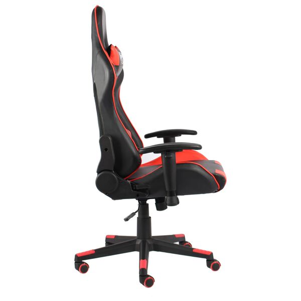 vidaXL Sedia da Gaming Girevole Rossa in PVC