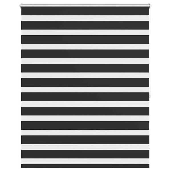 Tenda a rullo oscurante zebra 140x175cm nera