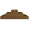 vidaXL Fioriera Marrone Ambra 80x80x27 cm in Legno Massello di Pino