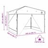 vidaXL Tenda Gazebo Verde 243 x 243 x 251 cm Tessuto