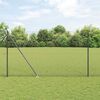 vidaXL Palo della recinzione Grigio 50 x 1,6 m (rete da 13 mm)