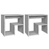 vidaXL Comodini Grigio Sonoma 2 pz 40x30x40 cm in Legno Multistrato