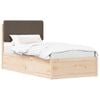 vidaXL Letto con Testiera Rivestita Talpa 80 x 200 cm Pino massello