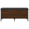 vidaXL Panca Portaoggetti Rovere Marrone 102x42x45cm Legno Multistrato