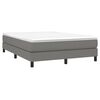 vidaXL Struttura Letto a Rete a Molle Grigio Scuro 140x200 cm Tessuto