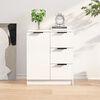 vidaXL Credenza 60x30x70 cm in Legno Multistrato Bianco Lucido
