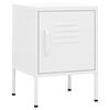 vidaXL Comodino Bianco 35x35x51 cm in Acciaio