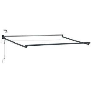 vidaXL Struttura della tenda elettrica retrattile Antracite 2,5 x 2 m