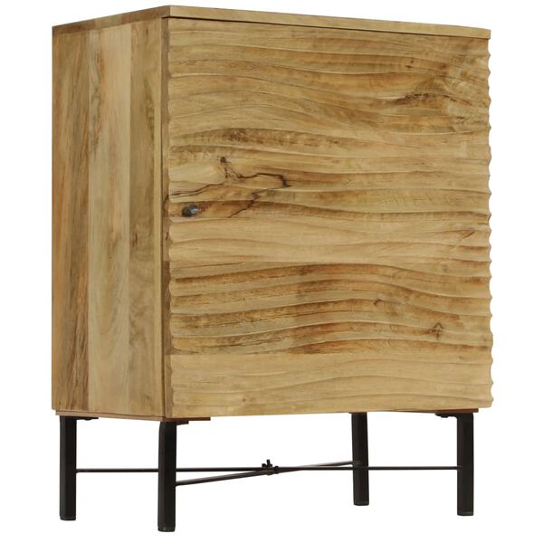 vidaXL Credenza in Legno Massello di Mango 60x35x75 cm