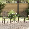 vidaXL Sedia da Giardino 2 pcs Bronzo 55 x 56.5 x 91cm Alluminio