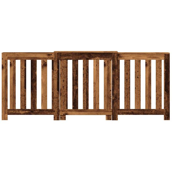vidaXL Copertura Termosifone Legno Antico 205x21,5x83,5 cm Multistrato